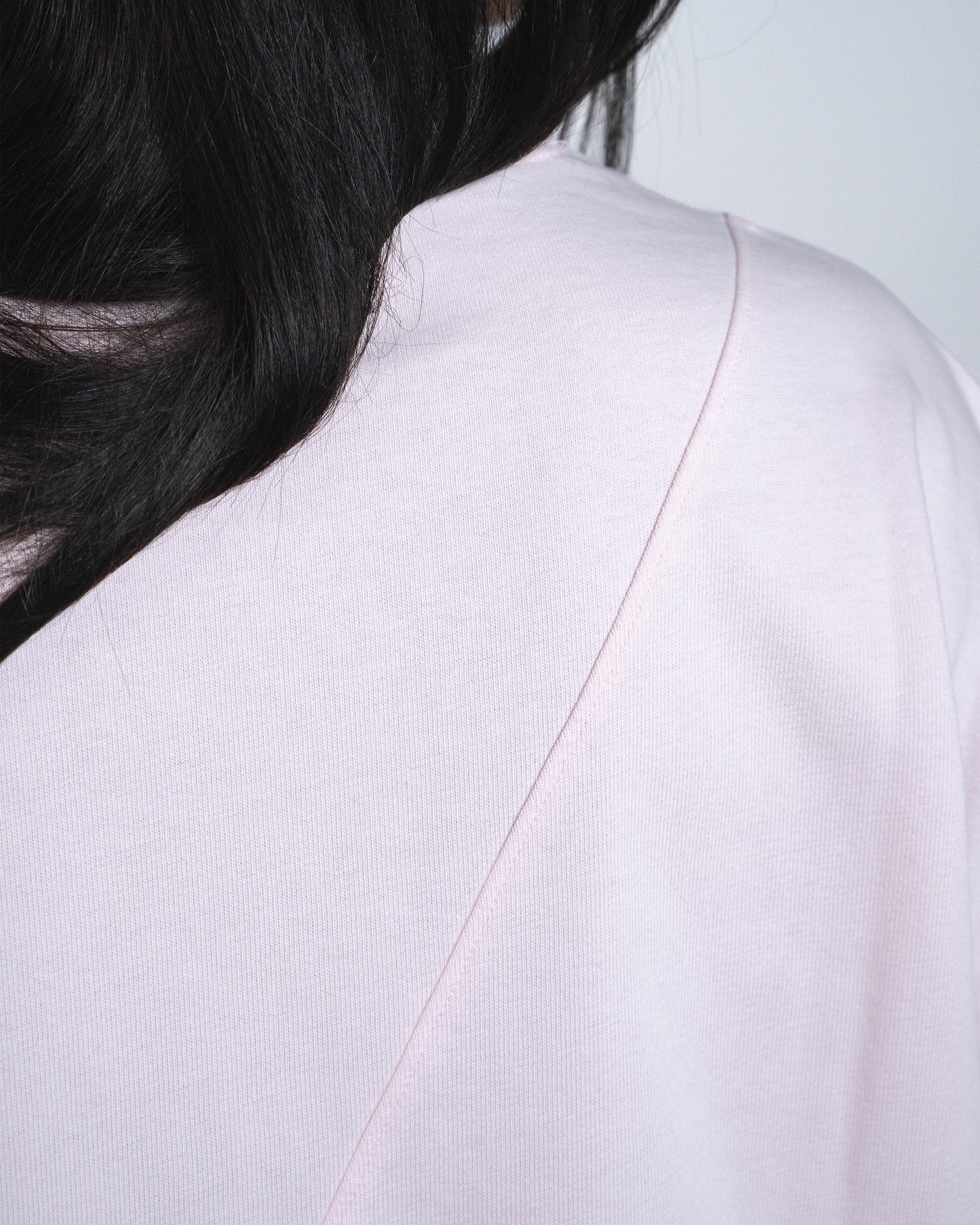 First Sight Oversized Cropped Long Sleeve - Powdered Pink