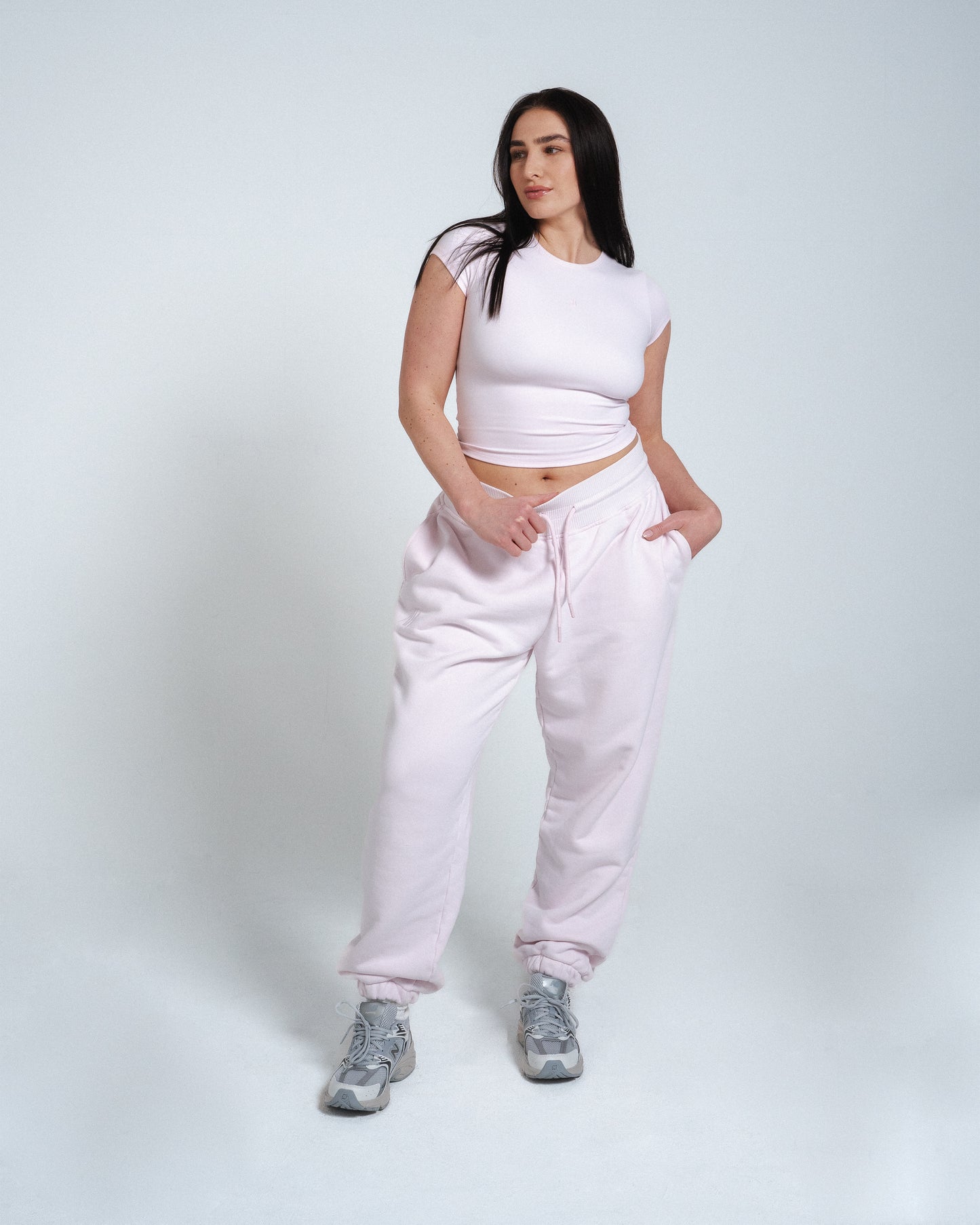 First Sight Oversized Jogger - Powdered Pink