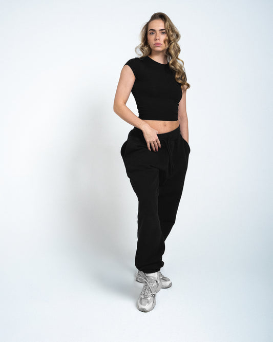 First Sight Oversized Jogger - Washed Black