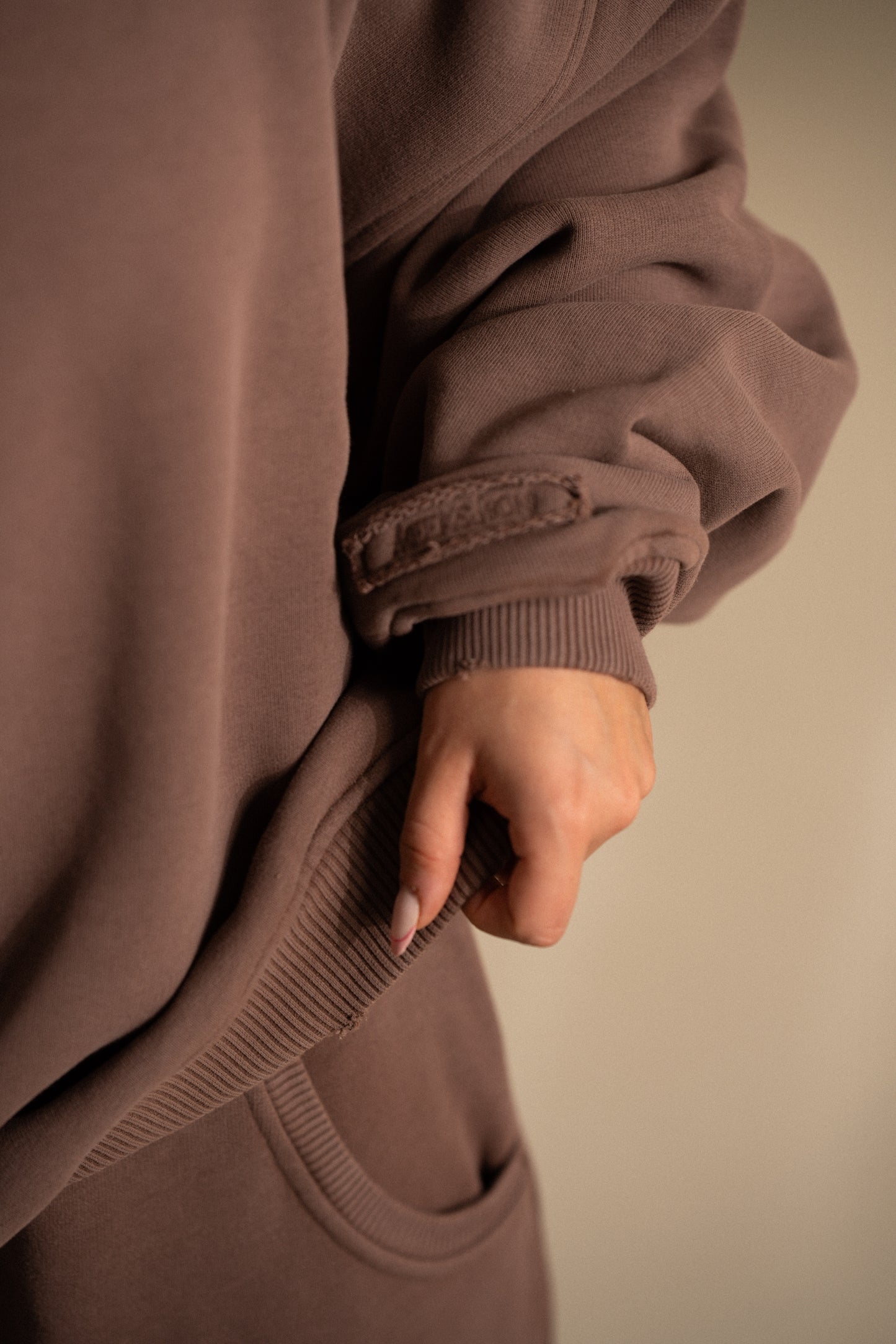 Rough Chunky Sweater - Muddy Brown