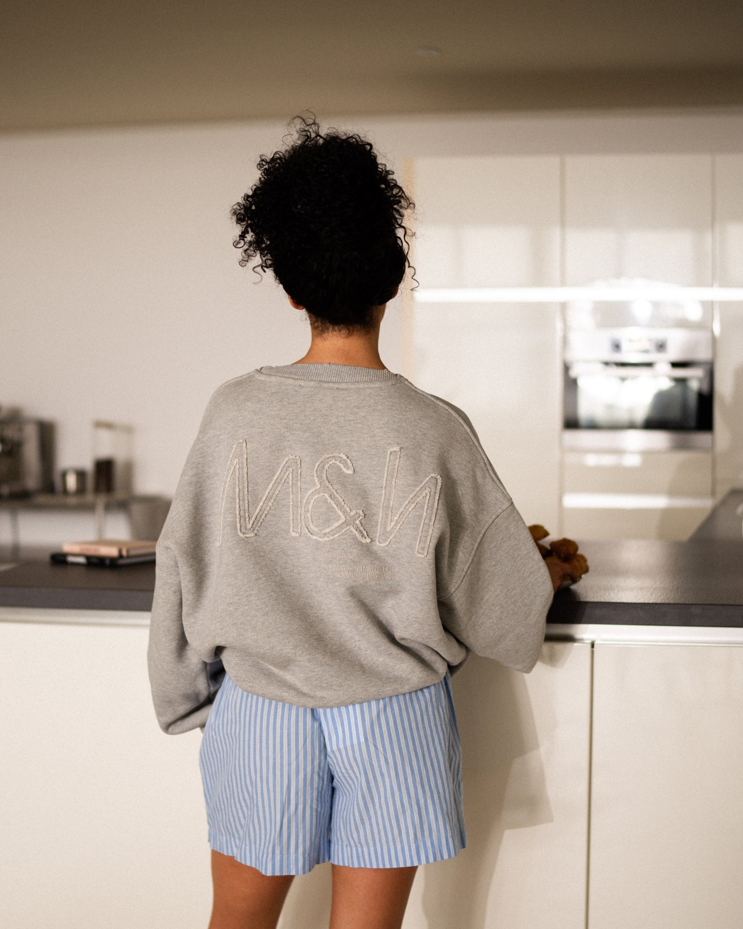 Rough Chunky Sweater - Heather Grey