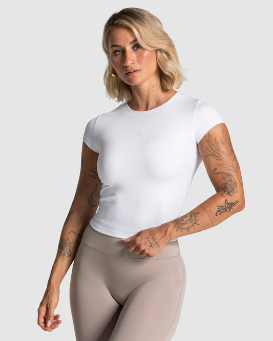 First Sight Fitted T-Shirt - Weiß