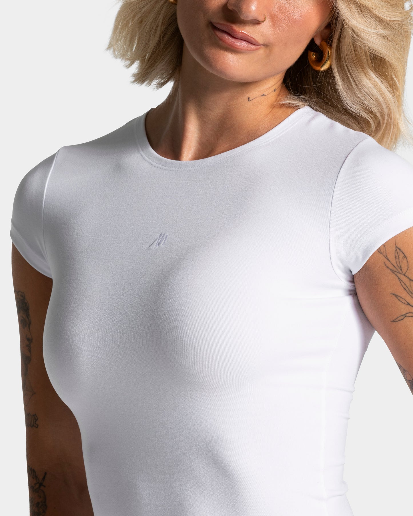 First Sight Fitted T-Shirt - Weiß