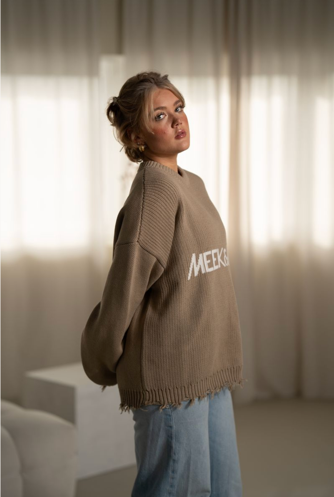 Heavy Knit Sweater - Oatmeal